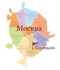 Парк царицыно в москве карта